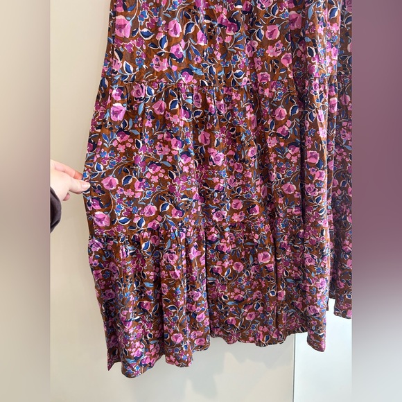 J.Crew Flutter-sleeve tiered midi dress size 8 #BY302 Cottagecore NWT - Picture 5 of 12